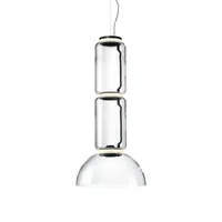 flos - suspension noctambul en verre, fonte d'aluminium couleur transparent 400 x 77.64 120 cm designer konstantin grcic made in design