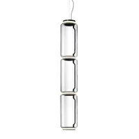 flos - suspension noctambul en verre, fonte d'aluminium couleur transparent 400 x 56.46 139 cm designer konstantin grcic made in design