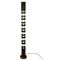 serge mouille - lampadaire en métal, noyer couleur noir 56.46 x 173 cm designer made in design