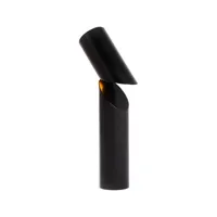 axel chay - lampe de table modulation en métal, acier laqué couleur noir 33.02 x cm designer made in design