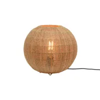 good&mojo - lampe de table iguazu - beige - 39.92 x 39.92 x 36 cm - fibre végétale, jute