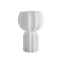 slide - lampe de table cucun - blanc - 50.92 x 50.92 x 58 cm - designer lorenza bozzoli - plastique, polyéthylène