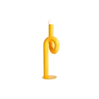 axel chay - lampadaire modulation en métal, acier laqué couleur jaune 70.74 x 120 cm designer made in design