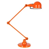 jieldé - lampe de table signal en métal, acier inoxydable couleur orange 30 x 51 21 cm designer jean-louis domecq made in design