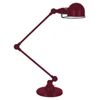 jieldé - lampe de table signal en métal, acier inoxydable couleur violet 30 x 51 21 cm designer jean-louis domecq made in design