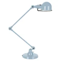 jieldé - lampe de table signal en métal, acier inoxydable couleur bleu 30 x 51 21 cm designer jean-louis domecq made in design