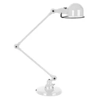 jieldé - lampe de table signal en métal, acier inoxydable couleur blanc 30 x 51 21 cm designer jean-louis domecq made in design