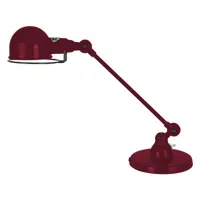 jieldé - lampe de table signal en métal, acier inoxydable couleur violet 40 x 51 21 cm designer jean-louis domecq made in design