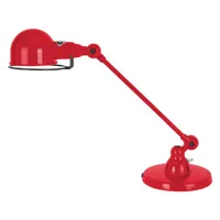 jieldé - lampe de table signal en métal, acier inoxydable couleur rouge 40 x 51 21 cm designer jean-louis domecq made in design