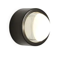 tom dixon - applique orientable spot en métal, acier inoxydable couleur noir 15.33 x cm designer made in design