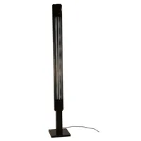 serge mouille - lampadaire en métal, métal laqué couleur noir 87.07 x 222 cm designer made in design