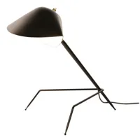 serge mouille - lampe de table en métal, métal laqué couleur noir 45.79 x 24.5 34 cm designer made in design