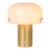 lampe de table  en verre or mat 21 cm