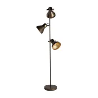 lampe haute en fer bronze 46x42x160 cm