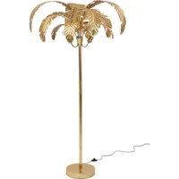 lampadaire feuilles de palmier en acier doré h170