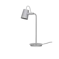 lampe de table en fer gris clair