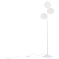 lampadaire acier blanc 22x42x155 cm