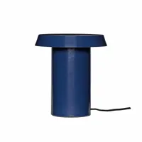 lampe de table en fer bleu foncé