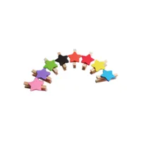 random couleurs étoile clips en bois message porte-photo carte taille mini pinces à papier décor