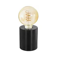lampe de chevet ampoule avec socle en métal - silumen - noir - doré - argent - cuivre