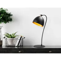 lampe de table mattea 1 lampe noir/or