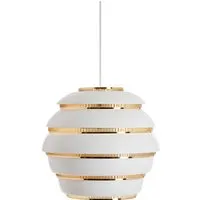 artek lampe à suspension a331 beehive (blanc / laiton - métal)