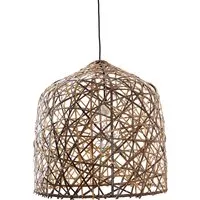 ay illuminate lampe à suspension black bird's nest (medium - bambou noir)