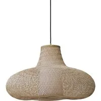 ay illuminate lampe à suspension may large (naturel - bambou tressé)