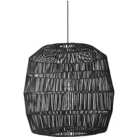 ay illuminate lampe à suspension nama 5 (noir - rotin)