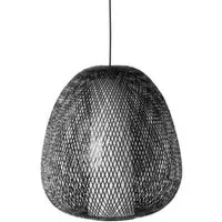 ay illuminate lampe à suspension twiggy egg (marron - bambou tressé)