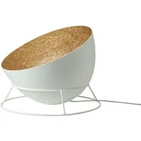 in-es.artdesign lampadaire h2o f (blanc / bronze - acier et nebulite)