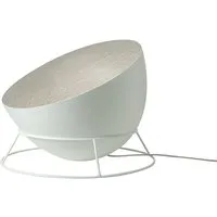 in-es.artdesign lampadaire h2o f (blanc / argent - acier et nebulite)