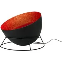 in-es.artdesign lampadaire h2o f (noir / rouge - acier et nebulite)