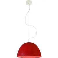 in-es.artdesign lampe à suspension h2o nebulite (rouge - laprene, acier et nebulite)