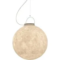 in-es.artdesign lampe à suspension pour extérieur luna 2 out (blanc - nebulite)