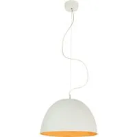 in-es.artdesign lampe à suspenson h2o (blanc / orange - laprene, acier et nebulite)