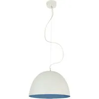 in-es.artdesign lampe à suspenson h2o (blanc / bleu - laprene, acier et nebulite)