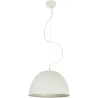 in-es.artdesign lampe à suspenson h2o (blanc / argent - laprene, acier et nebulite)