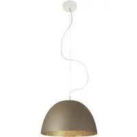 in-es.artdesign lampe à suspenson h2o (bronze / or - laprene, acier et nebulite)
