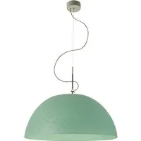 in-es.artdesign lampe à suspenson mezza luna 1 nebulite (turquoise - laprene, acier et nebulite)