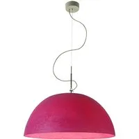 in-es.artdesign lampe à suspenson mezza luna 1 nebulite (magenta - laprene, acier et nebulite)
