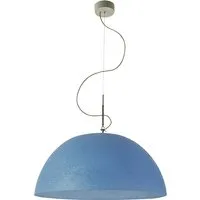 in-es.artdesign lampe à suspenson mezza luna 1 nebulite (bleu - laprene, acier et nebulite)