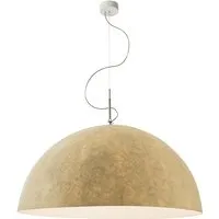 in-es.artdesign lampe à suspenson mezza luna 2 nebulite (blanc - laprene, acier et nebulite)