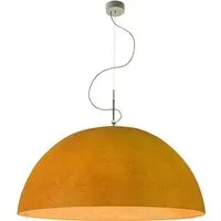 in-es.artdesign lampe à suspenson mezza luna 2 nebulite (orange - laprene, acier et nebulite)