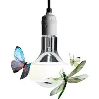 ingo maurer lampe à suspension johnny b. butterfly (h 170 cm - verre)