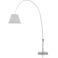 luceplan lampadaire lady costanza d13e d. (tige aluminium / abat-jour blanc - aluminium et polycarbonate)