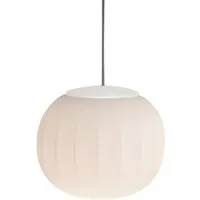 luceplan lampe à suspension lita structure blanche ø 18 cm d92s18+d92/2