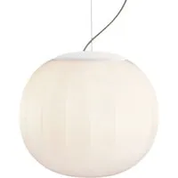 luceplan lampe à suspension lita structure blanche ø 42 cm d92s42+d92/4