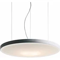 luceplan lampe à suspension pétale petale circulaire d71cv (variateur dali + led - panneau insonorisé / tissu élastique blanc)