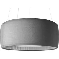 luceplan lampe à suspension silenzio (ø90 cm gris pâle - tissu kvadrait remix 2)